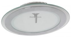 Картинка светильник светодиодный точечный DeFran FT910 6Вт 3000K круглый сатин-никель светильник "De Fran" 6W, круглый, стекло, сатин-никель, встраиваемый в потолок, IP44, световой поток 510Lm, 3000K, артикул FT910 LED SN купить 