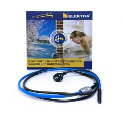 Картинка Греющий кабель Elektra SelftecDW саморегулирующийся поверхностный/погружной 10Вт/м 1м 10Вт 10 Вт/м; 1,0 м - 10Вт купить 