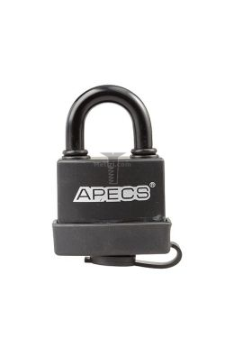 Картинка Замок навесной PDR-50-55 3 ключа чугун/пластик APECS (Китай)  купить 